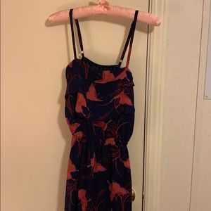 Express maxi dress with adjustable straps.